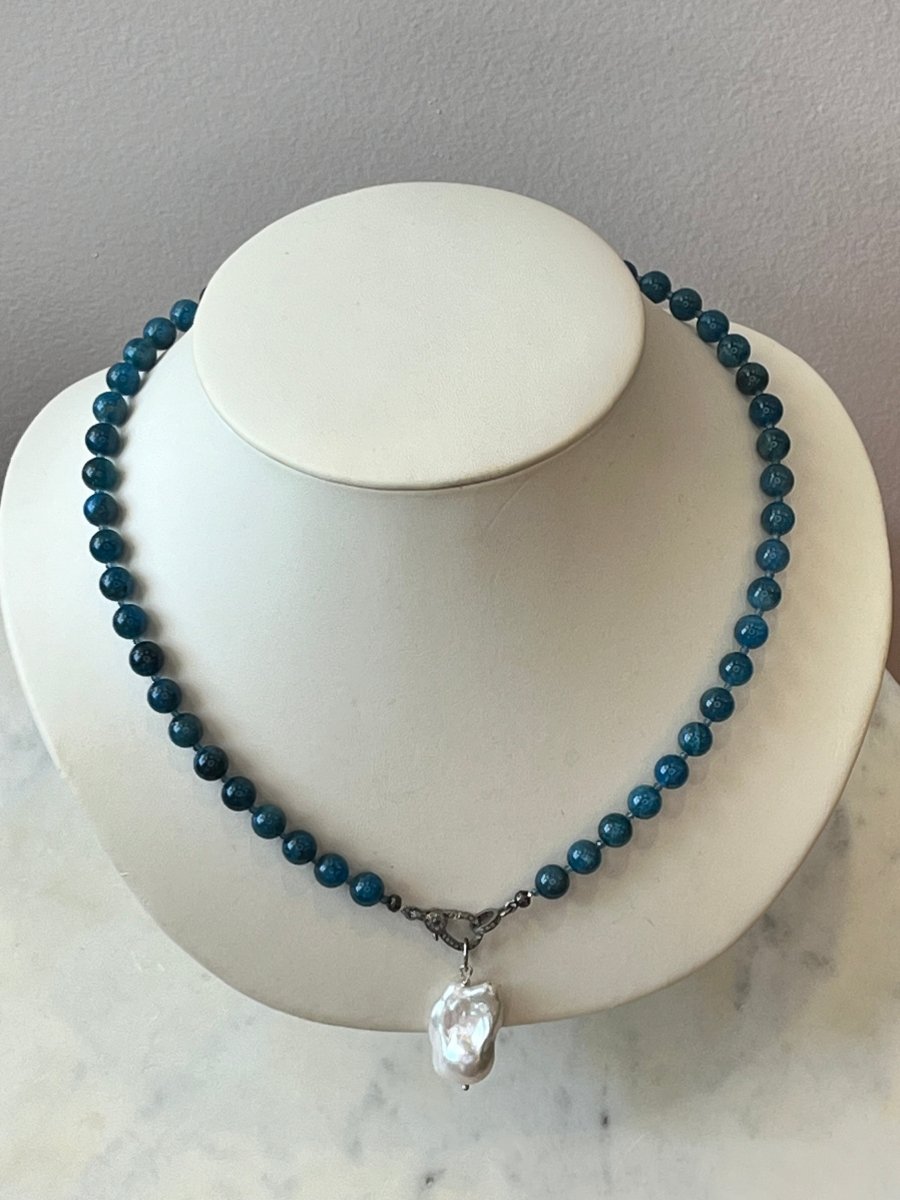 Apatite Round Gemstones Short NecklaceBeth ZinkNECKLACES