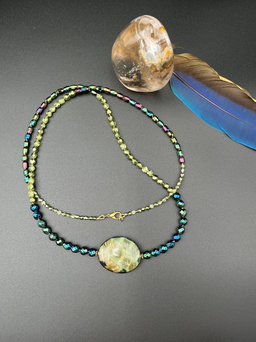 Artistic Center Bead NecklaceDebra PyeattNECKLACES