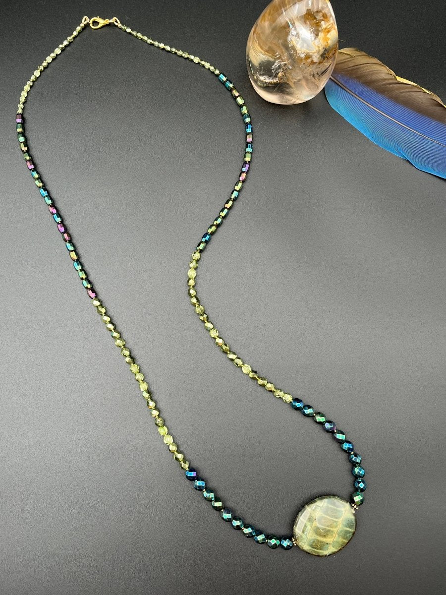 Artistic Center Bead NecklaceDebra PyeattNECKLACES