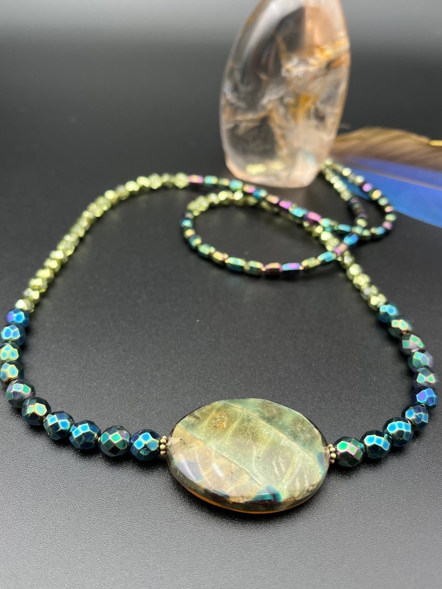 Artistic Center Bead NecklaceDebra PyeattNECKLACES