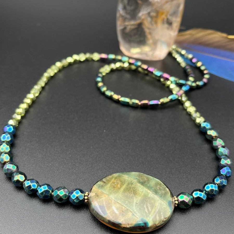 Artistic Center Bead NecklaceDebra PyeattNECKLACES