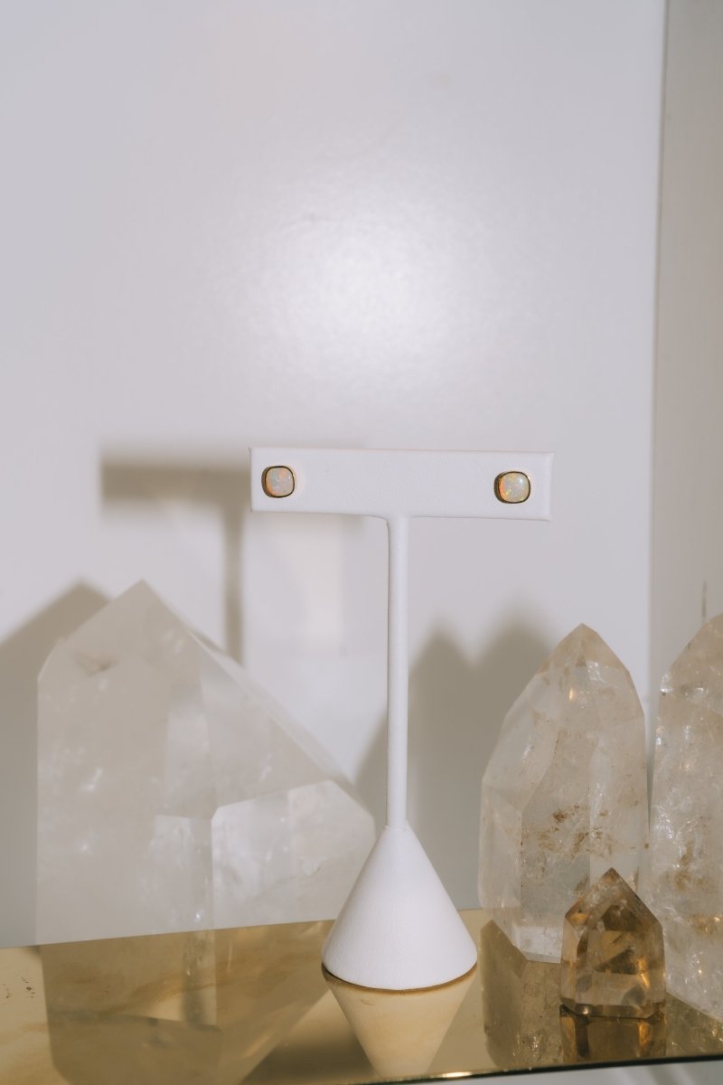 Australian Opal Cushion EarringsWaterlight Jewelry Coearring