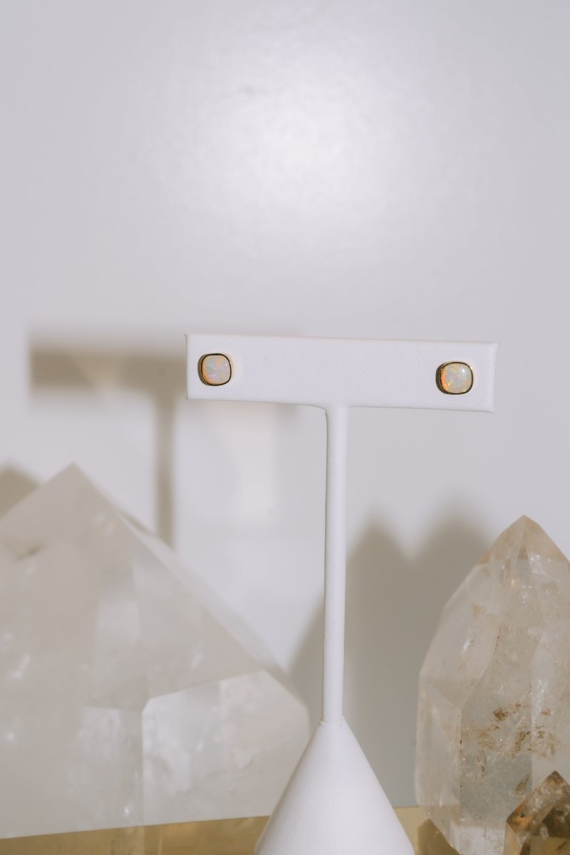 Australian Opal Cushion EarringsWaterlight Jewelry Coearring
