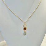 Australian Opal, Multi Tourmaline & Grey Moonstone Necklace 4244 - C - B - mt - GMichelle PresslerNECKLACES