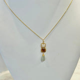 Australian Opal, Multi Tourmaline & Grey Moonstone Necklace 4244 - C - B - mt - GMichelle PresslerNECKLACES