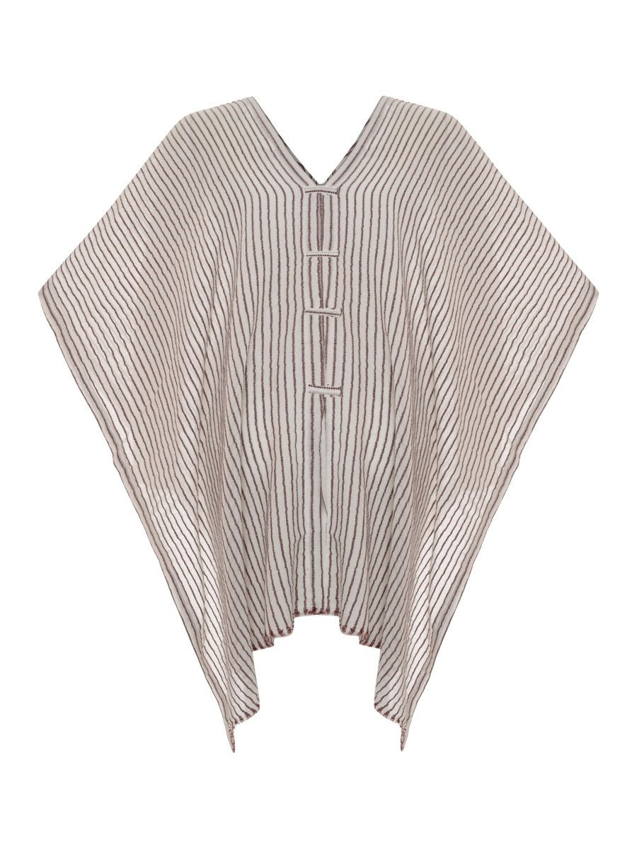 Ava Kimono - Burgundy StripesThe HandloomDRESS