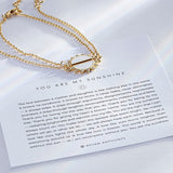 You Are My Sunshine Gold Bracelet Set