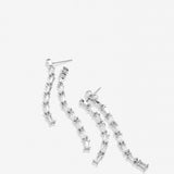 By My Side Baguette Chandelier Earrings