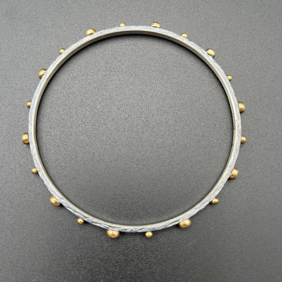 Bangle with Blue Quartz - 3” diameterBORABRACELET