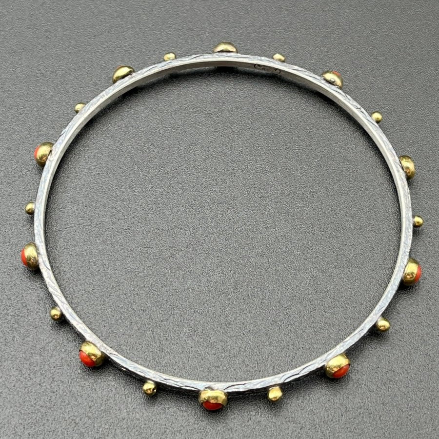 Bangle with Coral - 3” diameterBORABRACELET