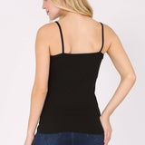 Basic cotton spandex camisole spaghetti strap: Charcoal GrayColor 5camisole