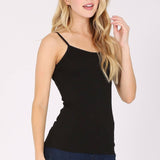 Basic cotton spandex camisole spaghetti strap: Charcoal GrayColor 5camisole