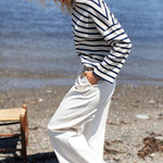 Bateau Top - Navy Stripe - One SizeEmerson FryTOPS
