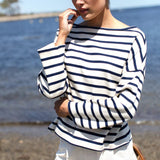 Bateau Top - Navy Stripe - One SizeEmerson FryTOPS