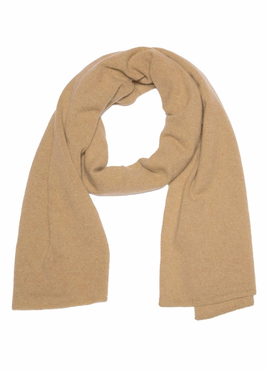 Bedford Recycled Cashmere Wrap Scarf - CamelAnd For GoodScarves