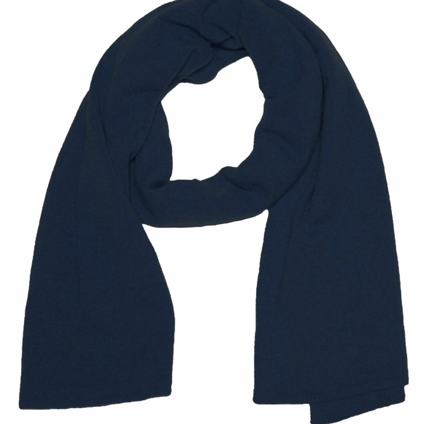 Bedford Recycled Cashmere Wrap Scarf - NavyAnd For GoodScarves