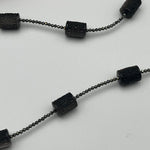 Black Obsidian Carved Barrels With Pyrite NecklaceBeth ZinkNECKLACES