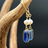 Blue Kyanite & Freshwater Pearl EarringsBeth ZinkEARRINGS