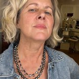 Blue Kyanite Rectangles Wire Wrapped Short NecklaceBeth ZinkNECKLACES