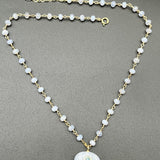 Blue Lace Agate with Embedded Blue TopazBeth ZinkNECKLACES