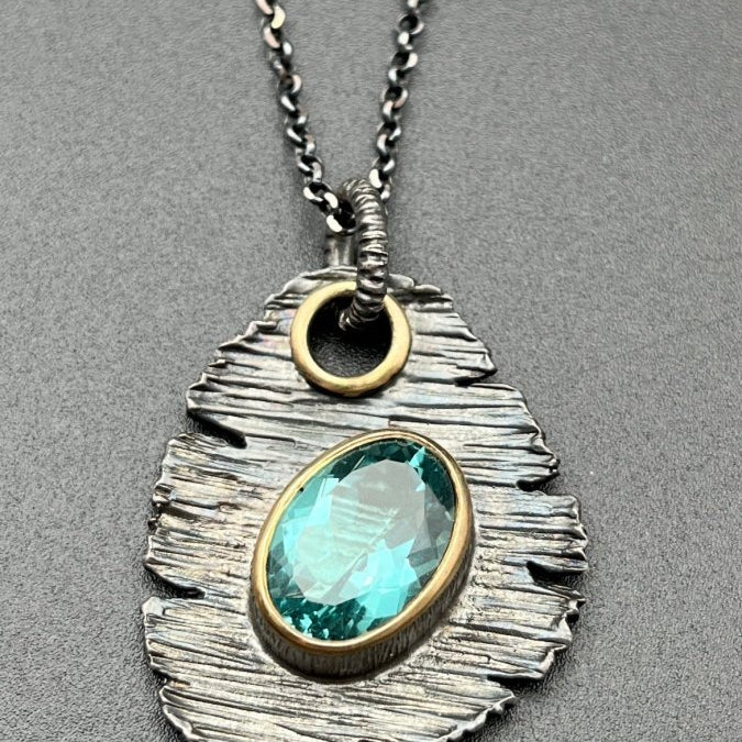Blue Quartz NecklaceBORANECKLACES