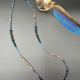 Blue Tigereye & Iolite Necklace – 36”Debra PyeattNECKLACES