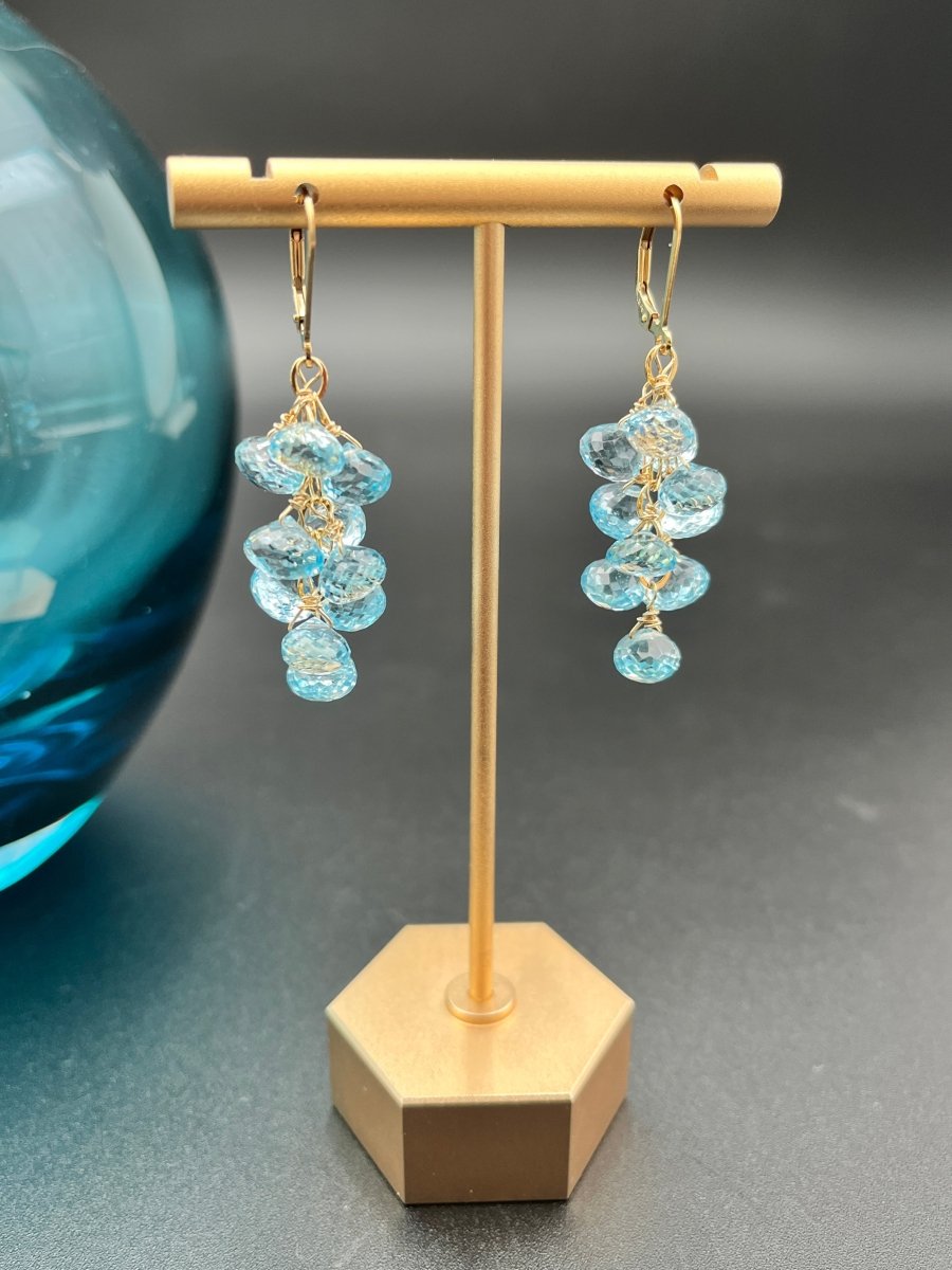 Blue Topaz Cluster Drop EarringsBeth ZinkEARRINGS