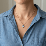 Blue Topaz Teardrop Necklace on 14kgf Rope ChainBeth ZinkNECKLACES