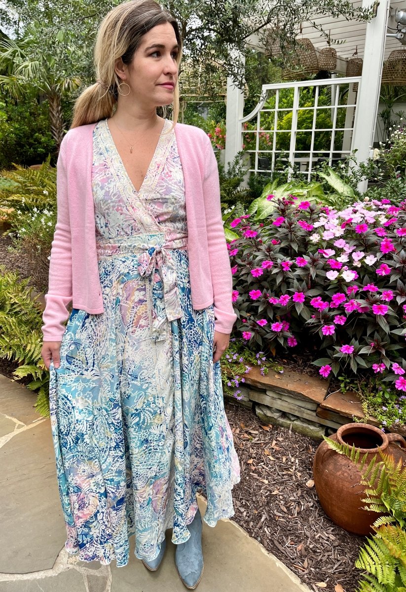 Blush Cashmere V - Neck CardiganSTUDIO CASHMERE8cardigan