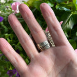 Bold Green Turquoise Blossom Ring – AdjustableZiabirdRINGS