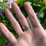 Bold Green Turquoise Blossom Ring – AdjustableZiabirdRINGS