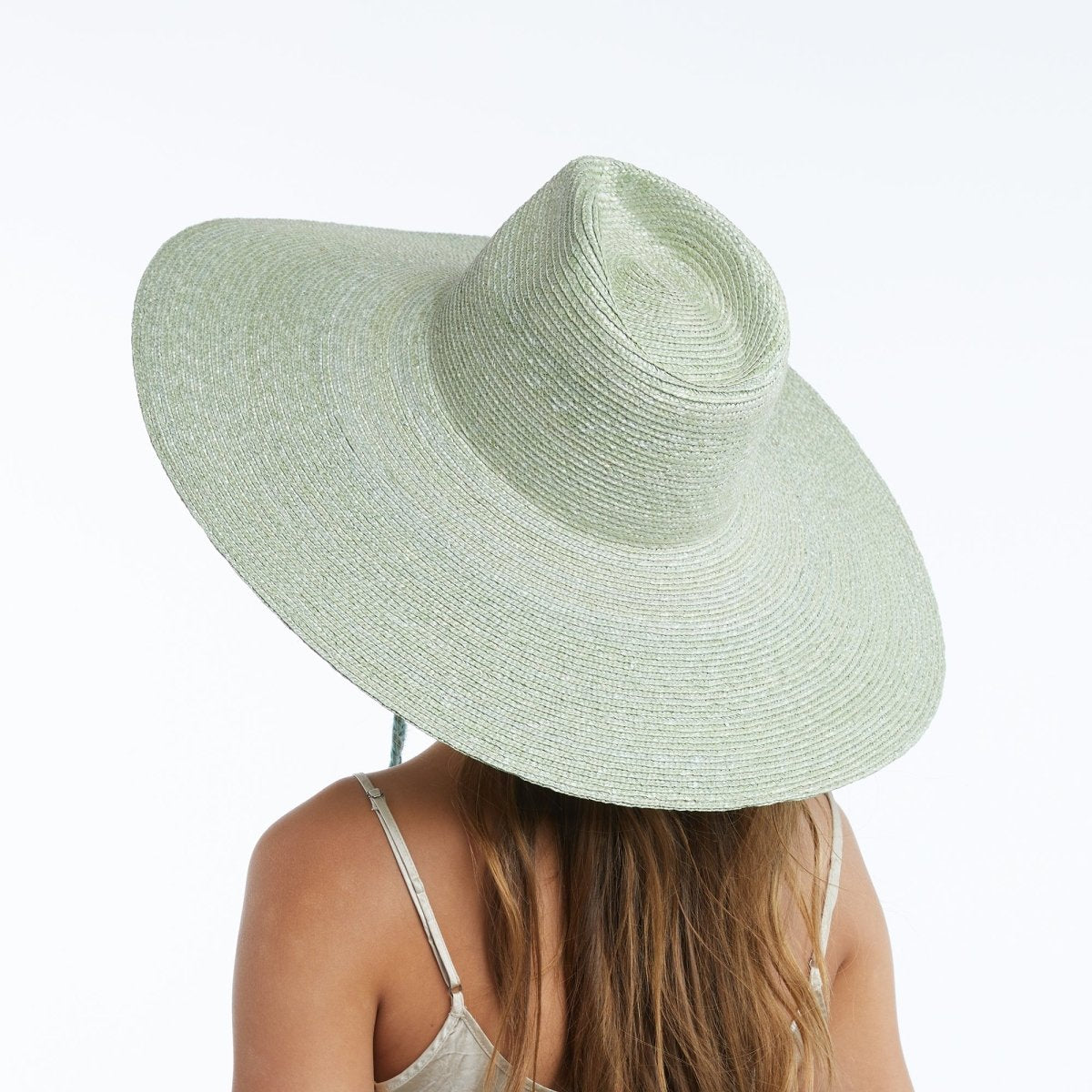 Brie Wide Brim Straw Sun Hat in SageW Y E T HSun Hat