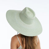 Brie Wide Brim Straw Sun Hat in SageW Y E T HSun Hat