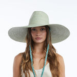 Brie Wide Brim Straw Sun Hat in SageW Y E T HSun Hat