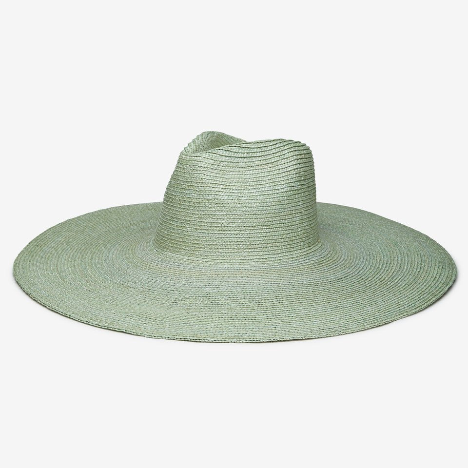 Brie Wide Brim Straw Sun Hat in SageW Y E T HSun Hat