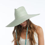 Brie Wide Brim Straw Sun Hat in SageW Y E T HSun Hat