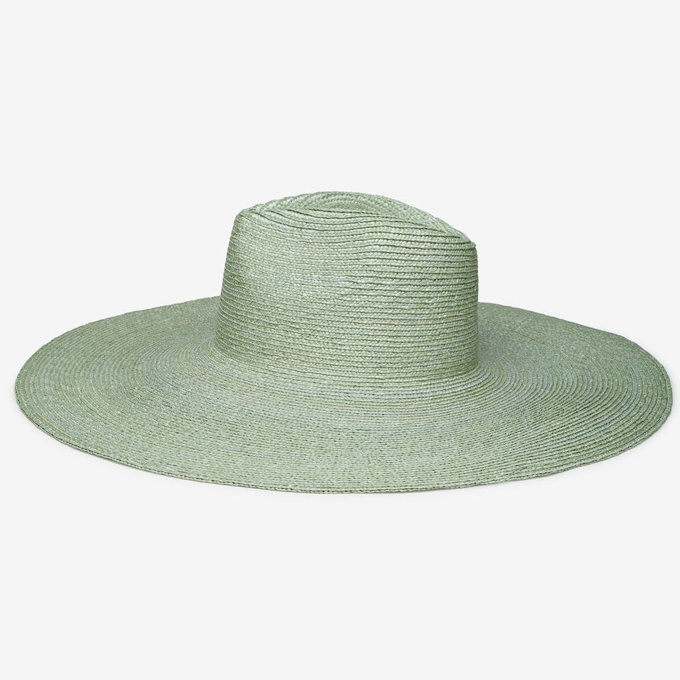 Brie Wide Brim Straw Sun Hat in SageW Y E T HSun Hat