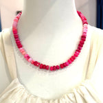Bright Pink Gemstones Short NecklaceBeth ZinkNECKLACES