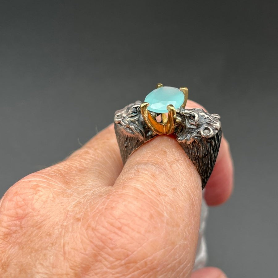 Chalcedony Lion RingBORARINGS