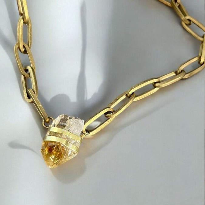 Citrine in BronzeMolaNECKLACES