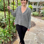 Cloud - Soft Charcoal Striped Pull OverCT PlageSWEATER