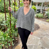 Cloud - Soft Charcoal Striped Pull OverCT PlageSWEATER