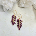 Cluster Of Faceted Garnet Stones 1870James & JezebelleEARRINGS