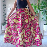 Colorful Hostess SkirtIndia BatikSKIRT