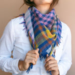 Cosmos Plaid - Handwoven ScarfLast Chance Textiles