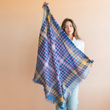 Cosmos Plaid - Handwoven ScarfLast Chance Textiles