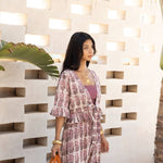 Dabu Block Printed Cotton Matching Set – Jaipur Artisan Work - MauveThe Fox and The MermaidSKIRT