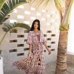 Dabu Block Printed Cotton Matching Set – Jaipur Artisan Work - MauveThe Fox and The MermaidSKIRT