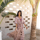Dabu Block Printed Cotton Matching Set – Jaipur Artisan Work - MauveThe Fox and The MermaidSKIRT