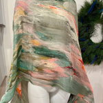 “Dancing Mist” Peggy Vineyard Art in CashmereZiabirdSCARVES